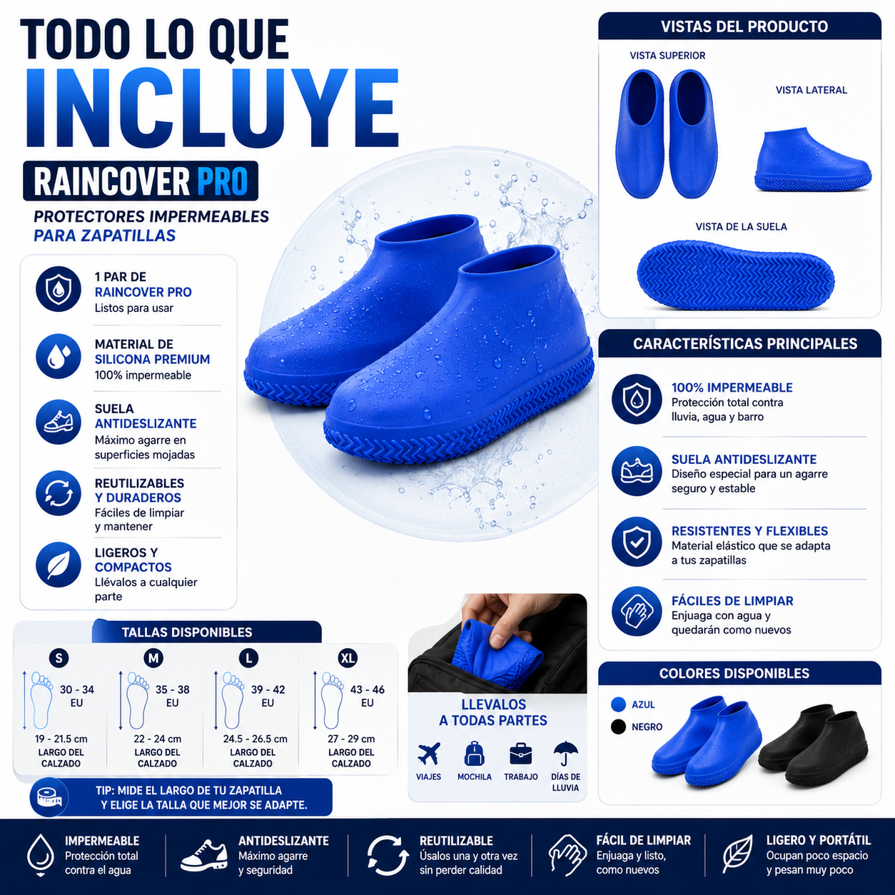 RainCover Pro® – Protectores Impermeables para Zapatillas