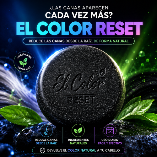 El Color Reset – Barra de Shampoo para Cabello Oscuro