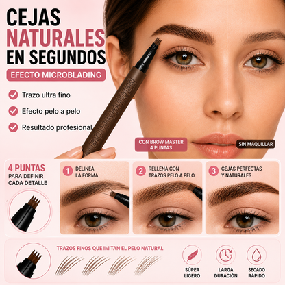 Brow Master 4 Puntas – Definición Precisa y Duradera