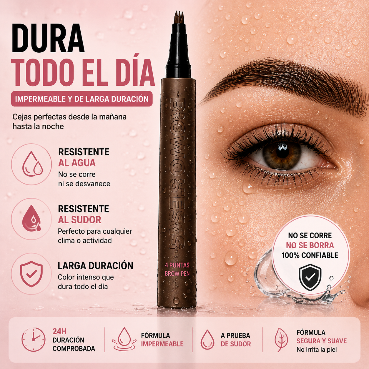Brow Master 4 Puntas – Definición Precisa y Duradera