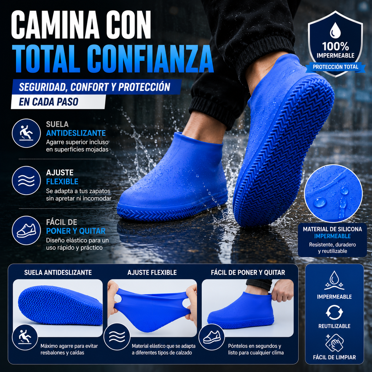 RainCover Pro® – Protectores Impermeables para Zapatillas
