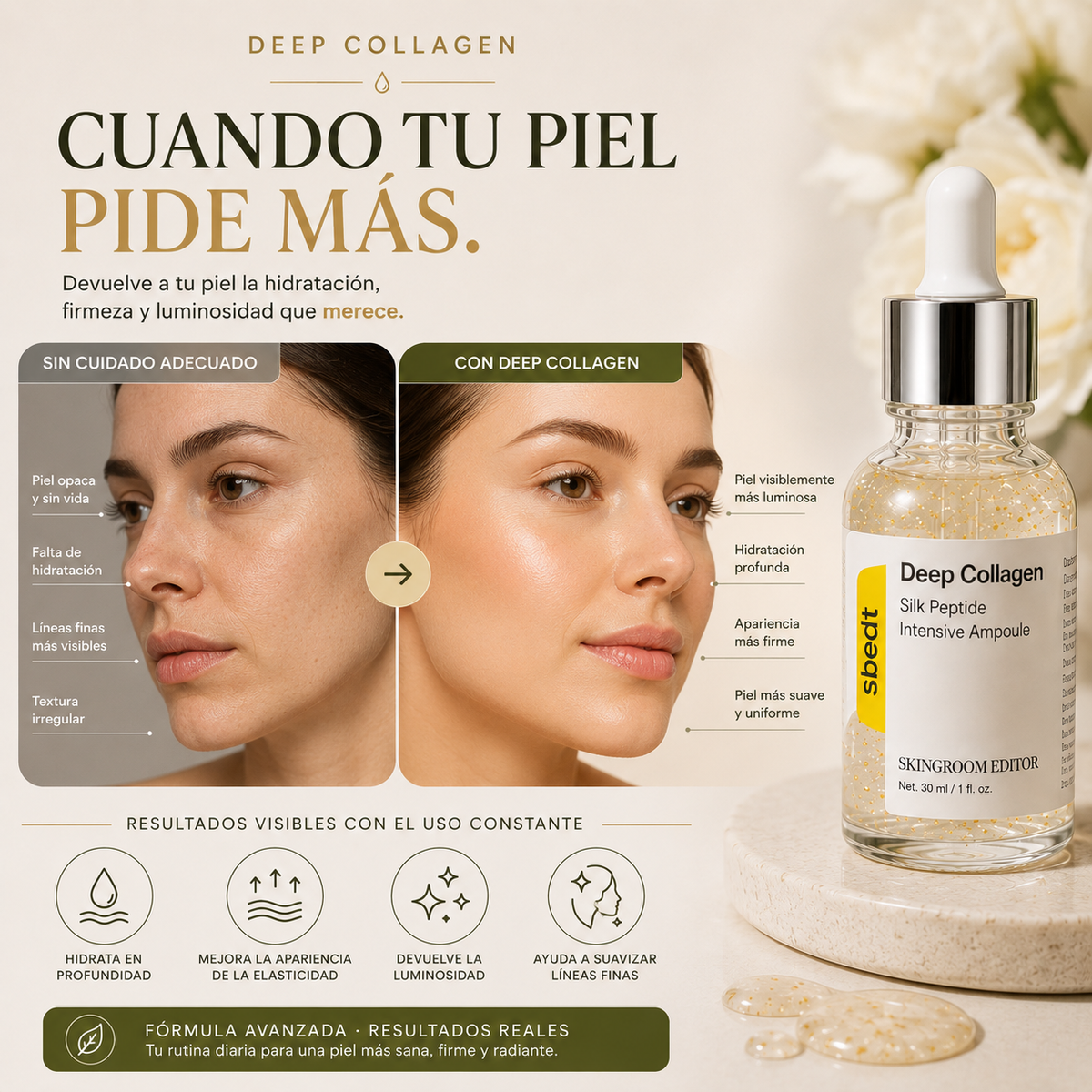 Deep Collagen® | Sérum Facial Reafirmante