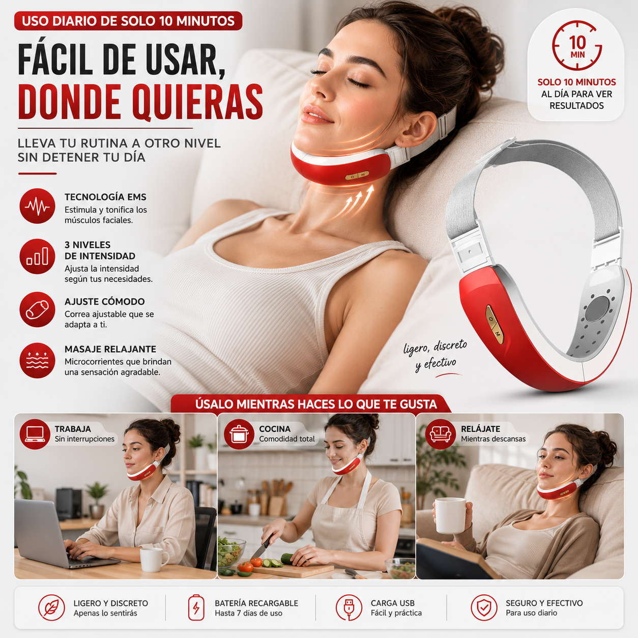 FaceLift Band®  – Corrector Reafirmante de Papada