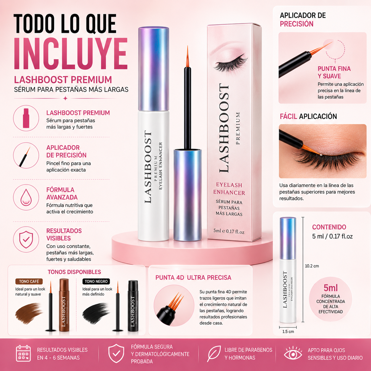 LashBoost Premium – Serum para Pestañas Más Largas