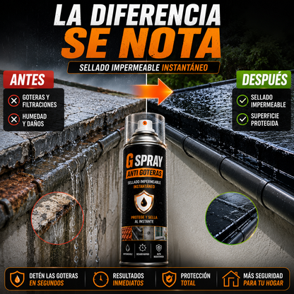 G Spray Anti Goteras – Sellado Impermeable Instantáneo
