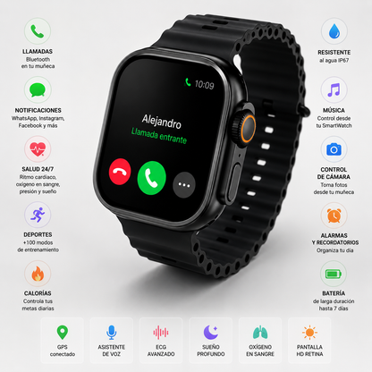 SmartWatch Ultra 7 en 1 – Tecnología Premium en tu Muñeca
