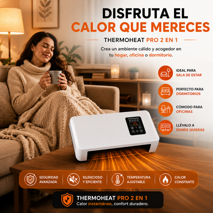 ThermoHeat Pro 2 en 1 Calor Instantáneo para tu Hogar