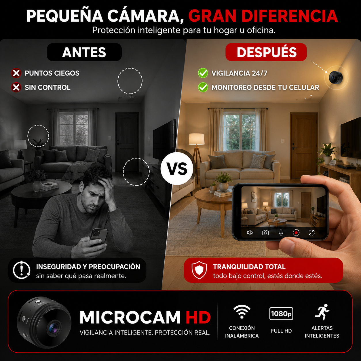 MicroCam HD® – Vigilancia Inteligente y Compacta