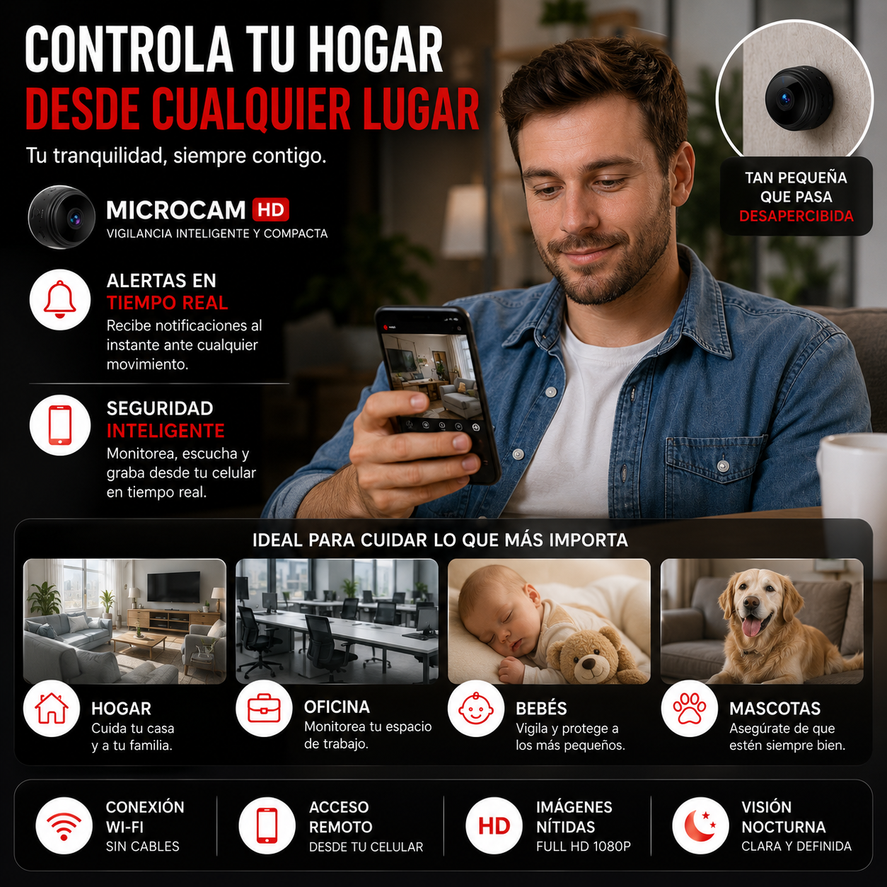 MicroCam HD® – Vigilancia Inteligente y Compacta