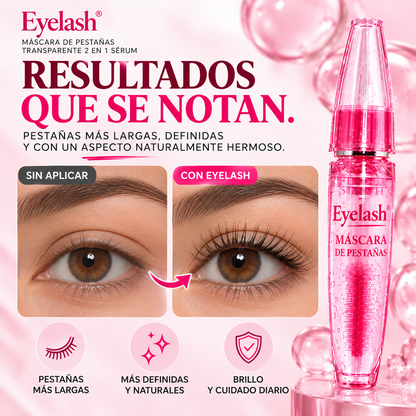 Eyelash Crea® | Máscara de Pestañas Transparente 2 en 1