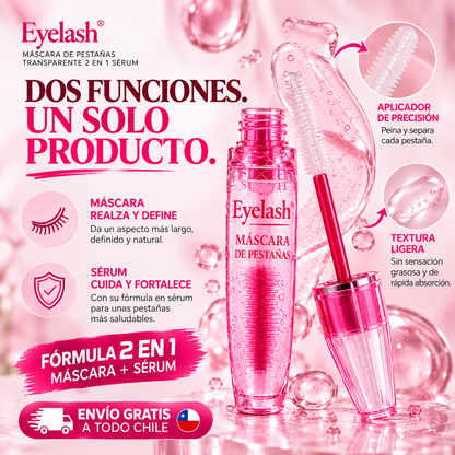 Eyelash Crea® | Máscara de Pestañas Transparente 2 en 1